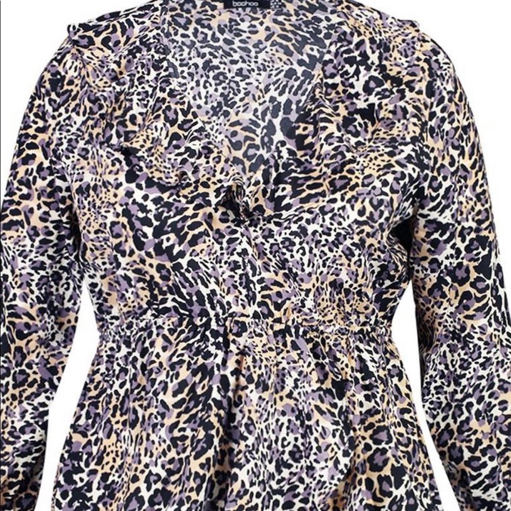 Boohoo Leopard print blouse